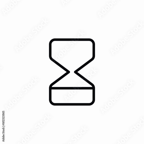 time count hourglass icon sign vector