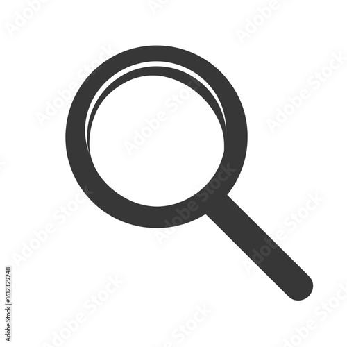 Magnifying Glass Icon for Searching and Discovery - Clean Vector Illustration