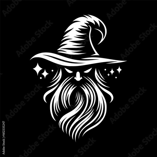 Wizard Portrait Logo for Branding