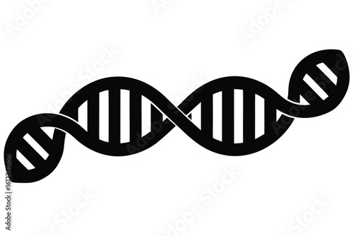 protein chain vector icon silhouette illustrations