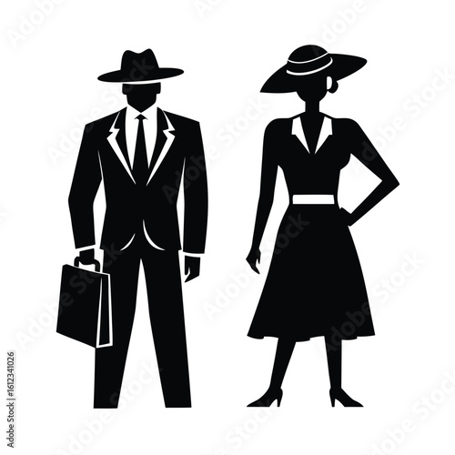 Business people silhouettes
