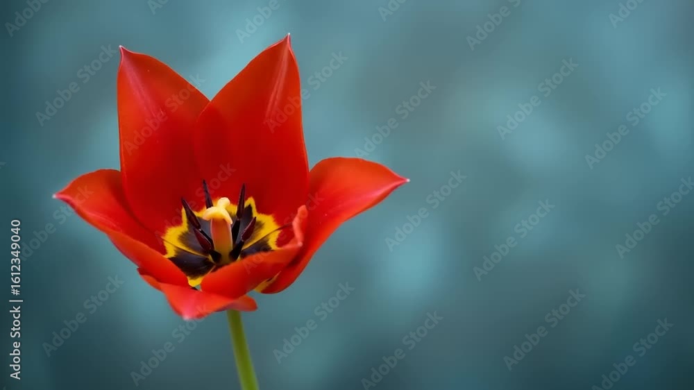 Close-up of a vibrant red tulip Close-up of a vibrant red tulip