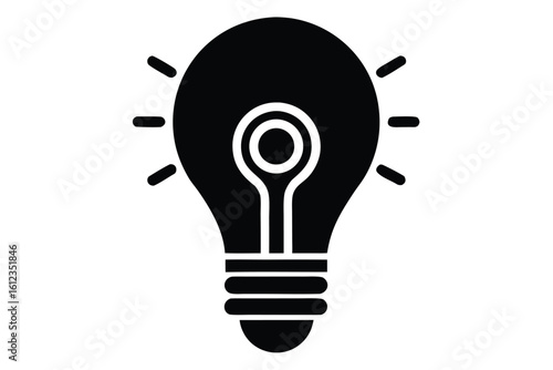 idea bulb icon vector icon illustration