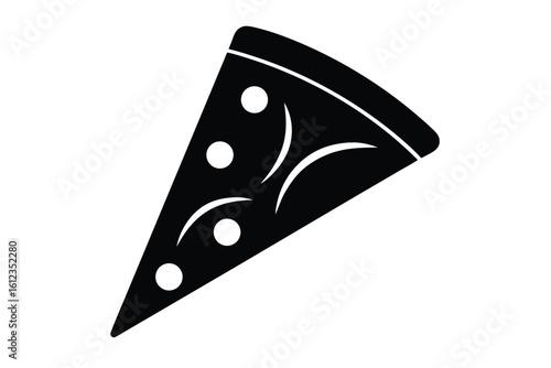 pizza slice vector icon silhouette illustrations