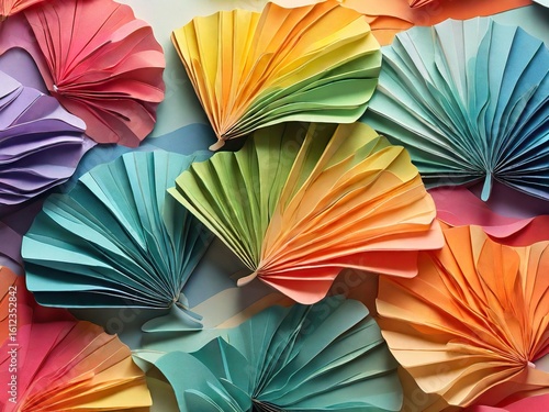 abstract background of colorful flowers