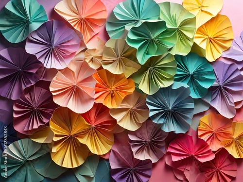 seamless pattern with colorful flowers