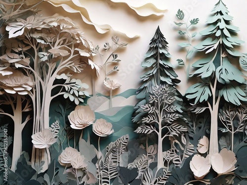 christmas tree in the garden