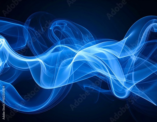 Abstract blue smoke swirls (1)
