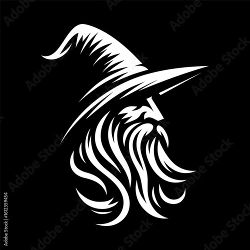 Dark Magic Wizard Logo Template