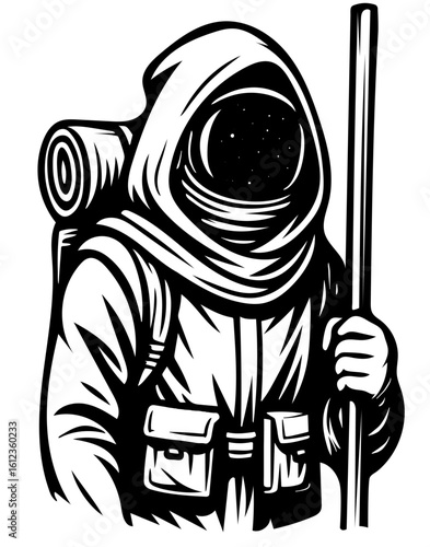 Space wanderer exploring the vast unknown Generative AI