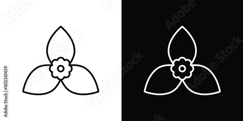 Bougainvillea icon. linear style sign for mobile concept and web design.