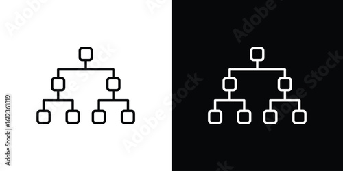 Consolidation icon. linear style sign for mobile concept and web design.