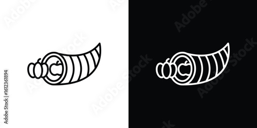 Cornucopia icon. linear style sign for mobile concept and web design.