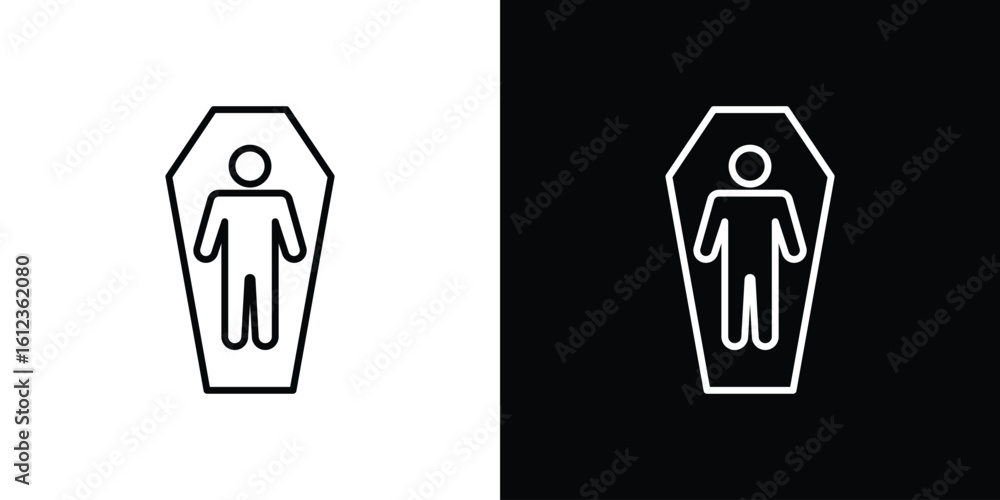 Fototapeta premium Dead icon. linear style sign for mobile concept and web design.