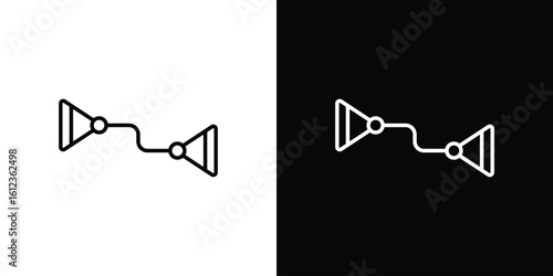 Exercise bands icon. linear style sign for mobile concept and web design.