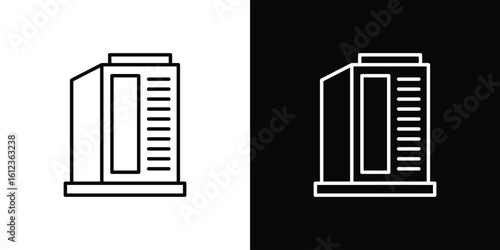 Infrared heat cabin icon. linear style sign for mobile concept and web design.