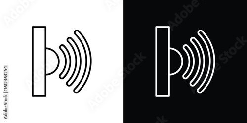 Infrared icon. linear style sign for mobile concept and web design.
