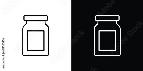 Jar icon. linear style sign for mobile concept and web design.