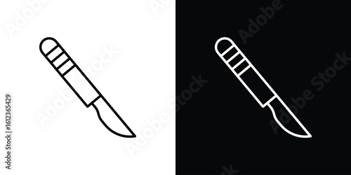 Scalpel icon. linear style sign for mobile concept and web design.