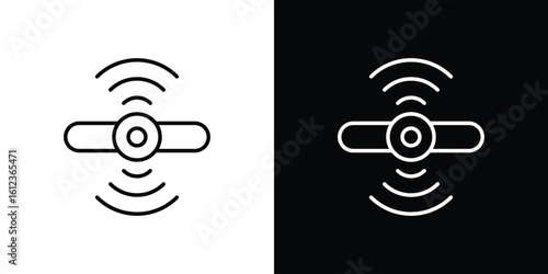 Sensor icon. linear style sign for mobile concept and web design.
