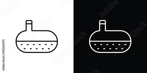 Sewerage tank icon. linear style sign for mobile concept and web design.