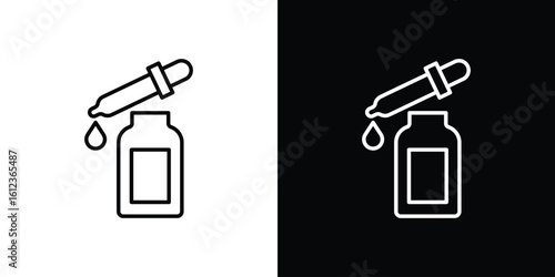Serum icon. linear style sign for mobile concept and web design.