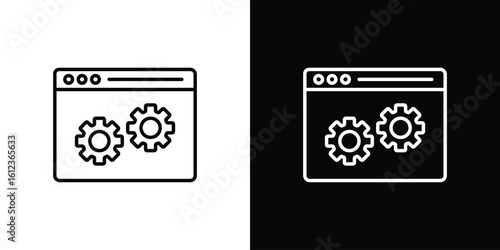 Software icon. linear style sign for mobile concept and web design.