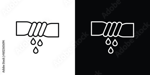 Squeeze icon. linear style sign for mobile concept and web design.
