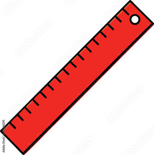 --clear-ruler-with-red-edge-on-white-background.eps