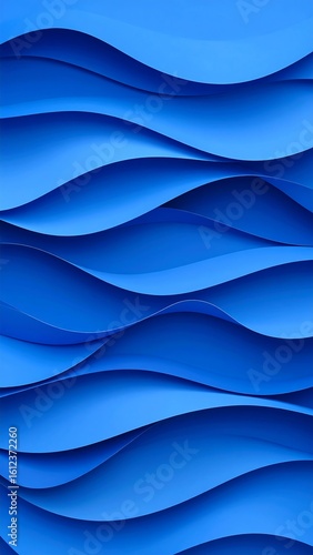 Abstract blue wavy pattern
