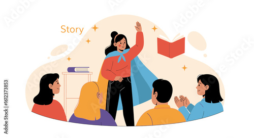 Inspiring Storytelling Session With Heroine, Audience Engaged and Enthralled