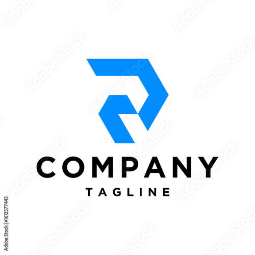 Free Download Letter R geometric logo design - GFXLoad