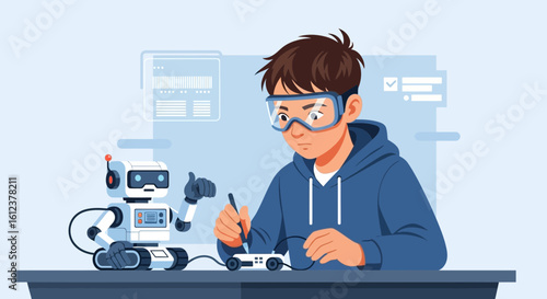 Young Engineer Creates Advanced Robot With Innovative Technology and Coding Skills