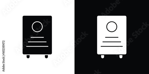 Air purifier icon elements vector illustration. flat style sign vector.