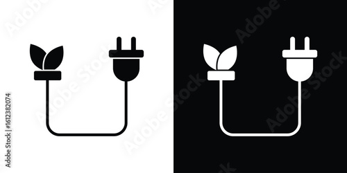 Biomass energy icon elements vector illustration. flat style sign vector.