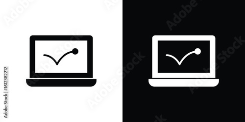 Bounce rate icon elements vector illustration. flat style sign vector.