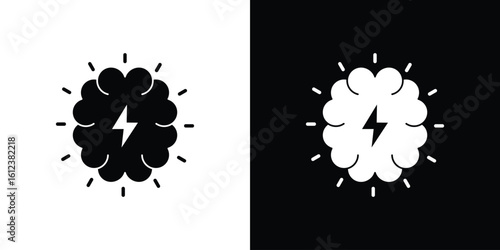 Brainstorm icon elements vector illustration. flat style sign vector.