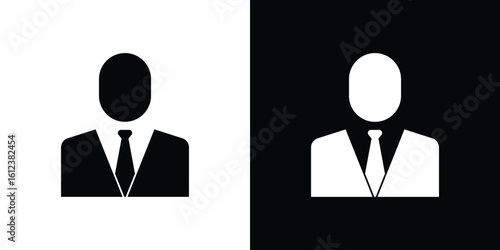 Businessman icon elements vector illustration. flat style sign vector.