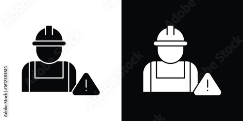 Construction risk icon elements vector illustration. flat style sign vector.