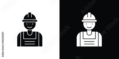 Engineer icon elements vector illustration. flat style sign vector.