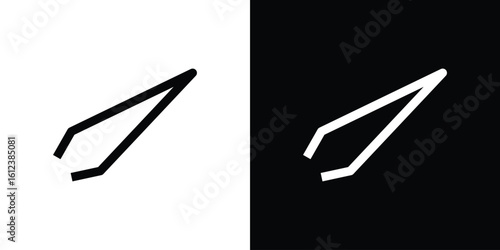 Eyebrow tweezers icon elements vector illustration. flat style sign vector.