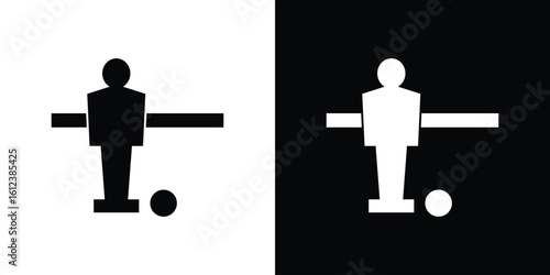 Foosball icon elements vector illustration. flat style sign vector.