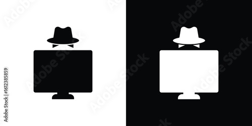 Hacker icon elements vector illustration. flat style sign vector.