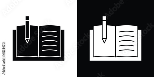 Homework icon elements vector illustration. flat style sign vector.