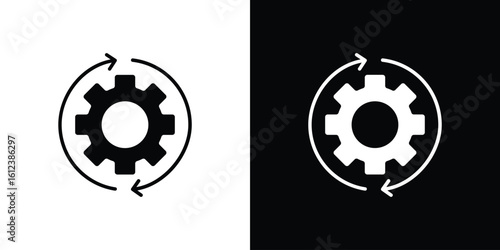 Implementation icon elements vector illustration. flat style sign vector.