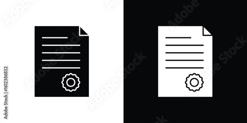 License icon elements vector illustration. flat style sign vector.