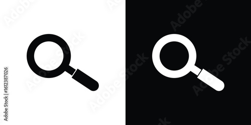 Magnifying glass icon elements vector illustration. flat style sign vector.