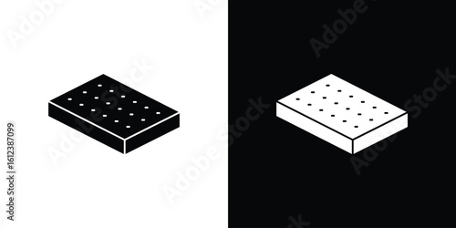 Mattress icon elements vector illustration. flat style sign vector.