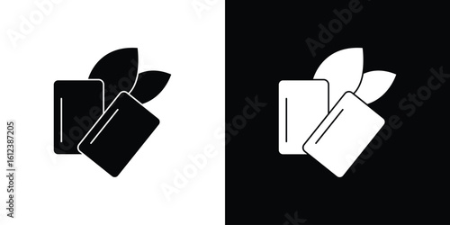 Mint gum icon elements vector illustration. flat style sign vector.