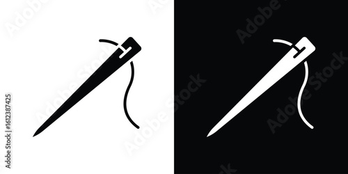 Needle icon elements vector illustration. flat style sign vector.